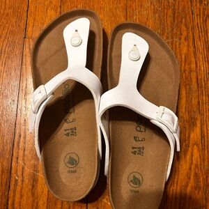 Brand New Birkenstock Papillo Birko- Flor White Gizeh 41